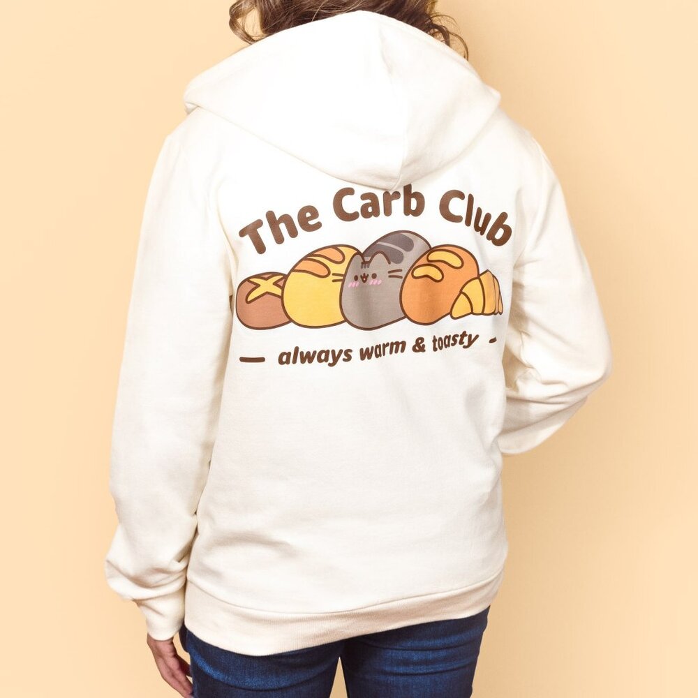 Pusheen Box The Carb Club Zip-up Hoodie Sweater Size S